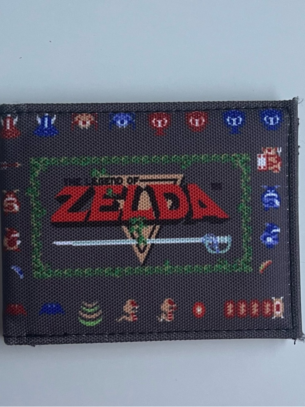 The Legend of Zelda Bi Fold Wallet Nintendo Pixelated Retro Video Game Logo